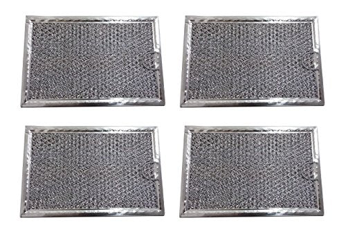 (KAS) 4 pack Grease Filter for LG Microwave 5 x 7 5/8